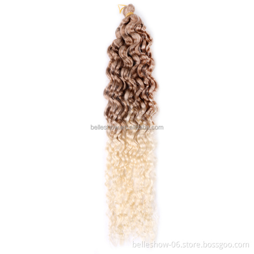Hot sell24inch Synthetic Hair Long Ocean Wave Jessca Wave Crochet Braiding Hair For White Women Deep Wave Twist Braids